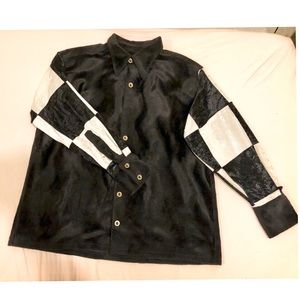Vintage Velvet checkered jacket
